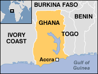 Map of Ghana